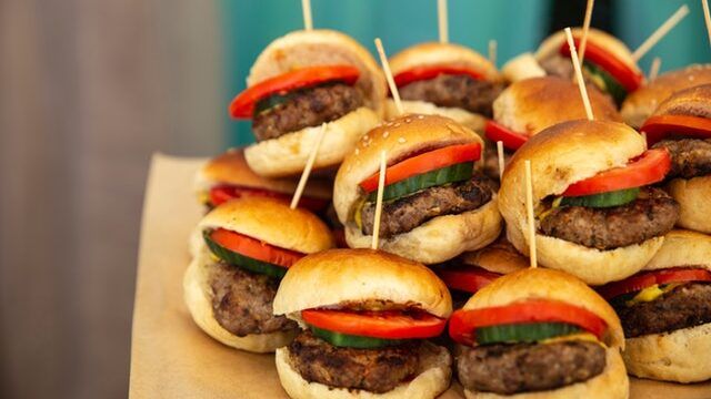 Popular sliders (small sandwiches) that go with marijuana